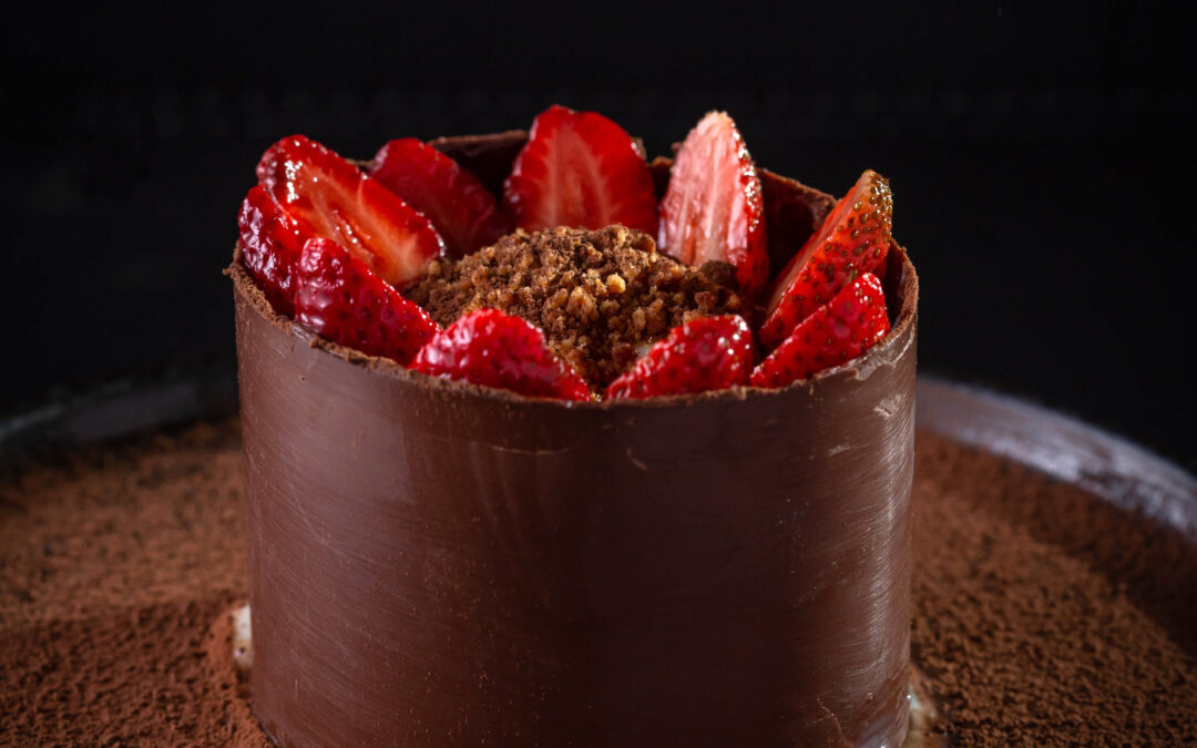 ENTREMET CHOCOLAT FRAISES