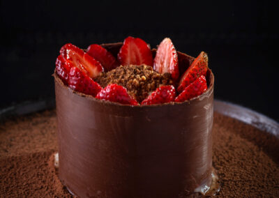 ENTREMET CHOCOLAT FRAISES